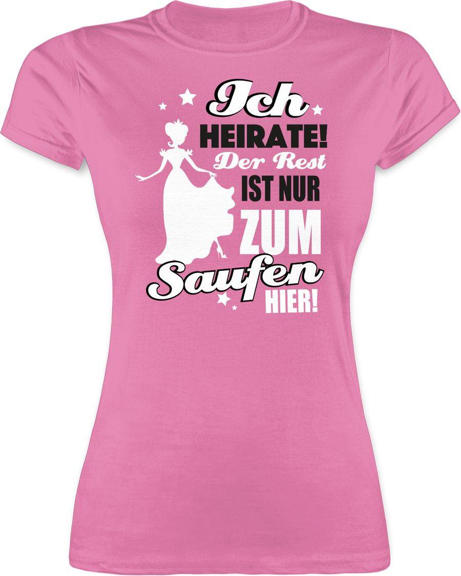 Shirtracer Ich heirate! Der Rest ist nur zum saufen hier! Braut Silhouette: Tshirt Rucksack Shirtracer
