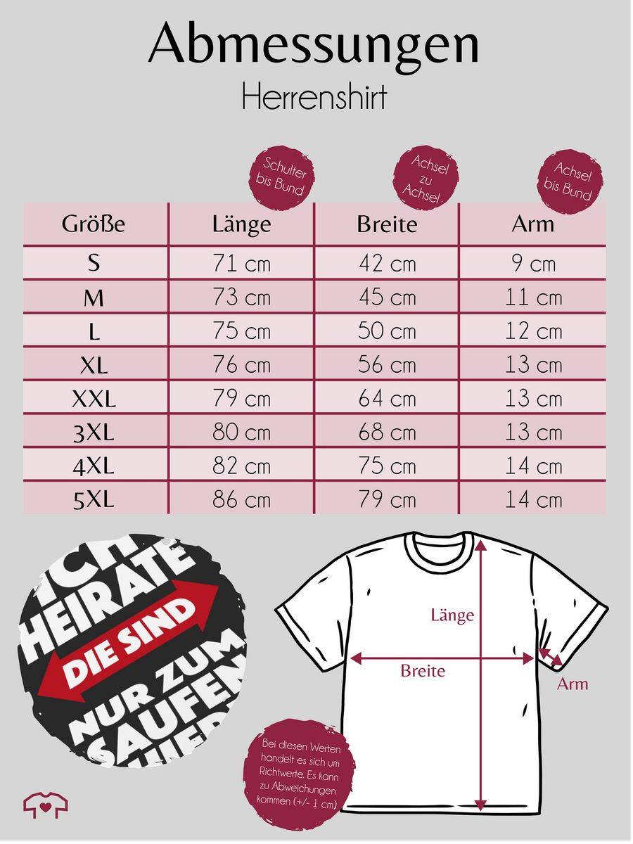 Shirtracer Ich Heirate Die Sind Nur Zum Saufen Hier!: T-Shirt Gym Bag Shirtracer