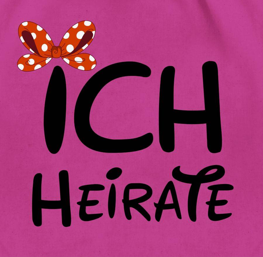 Shirtracer Ich Heirate Schleife Schwarz: T-Shirt Gym Bag Shirtracer