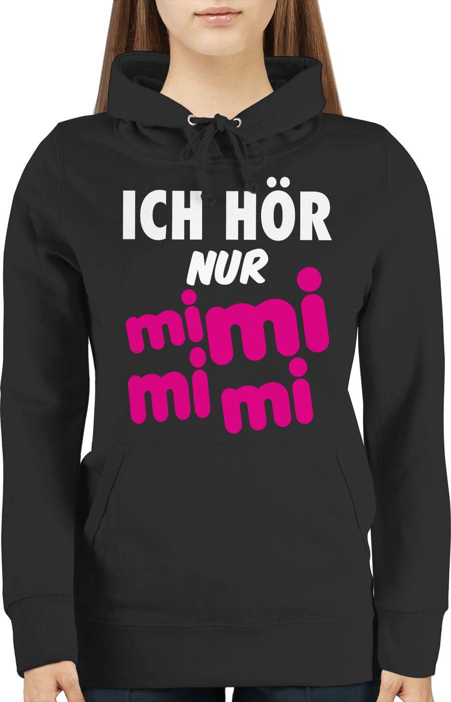 Shirtracer Ich Hör Nur Mi Mi Mi - Weiß/pink: Tshirt Rucksack Shirtracer