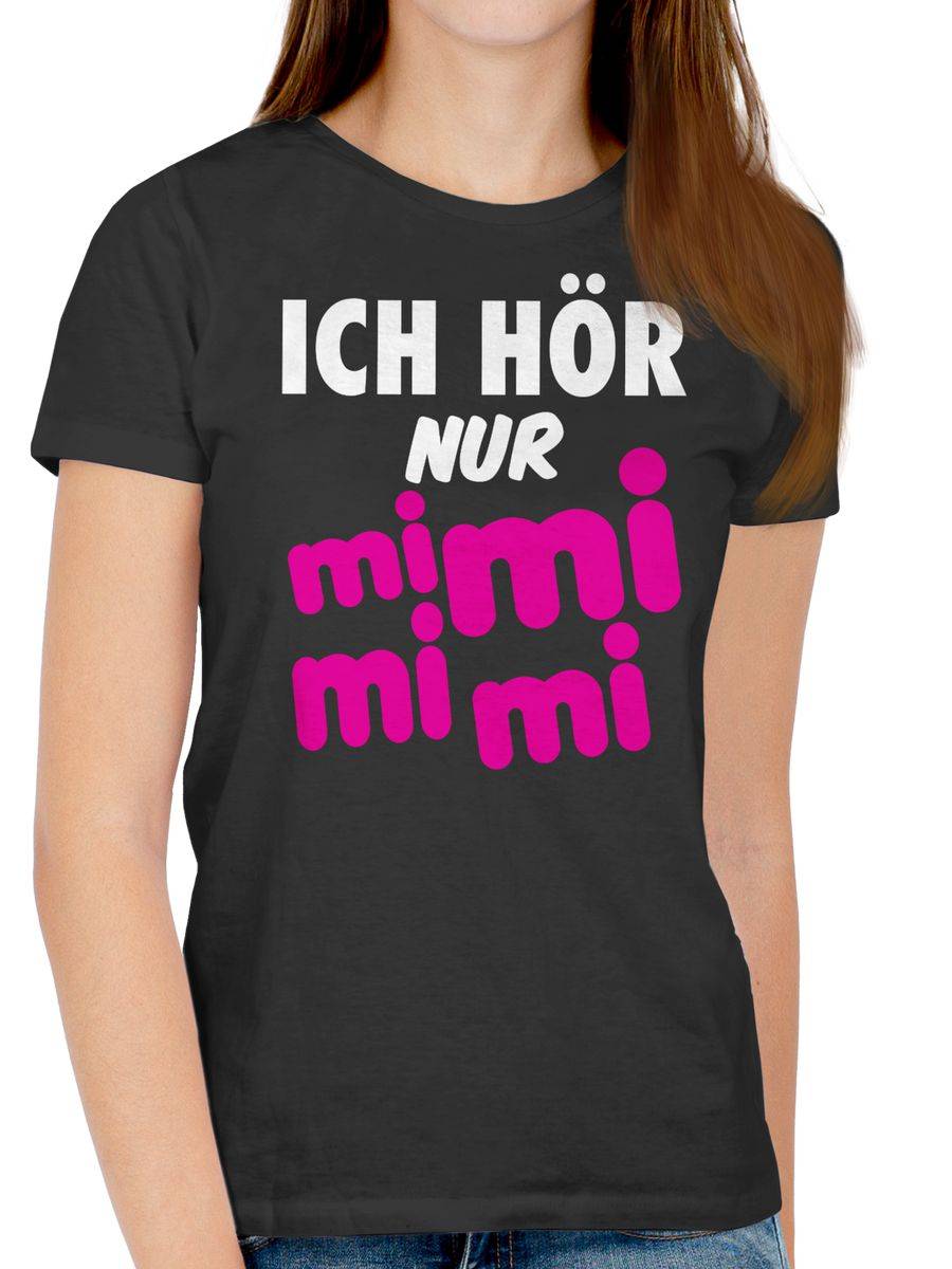 Shirtracer Ich Hör Nur Mi Mi Mi - Weiß/pink: Tshirt Rucksack Shirtracer