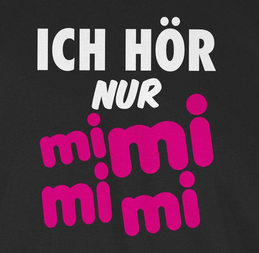 Shirtracer Ich Hör Nur Mi Mi Mi - Weiß/pink: Tshirt Rucksack Shirtracer