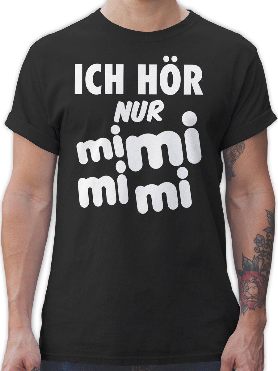 Shirtracer Ich hör nur mi mi mi - weiß Shirts & Mehr Shirtracer