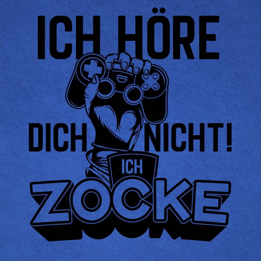 Shirtracer Ich Höre Dich Nicht Ich Zocke Controller Hand Schwarz: T-Shirt Rucksack Shirtracer