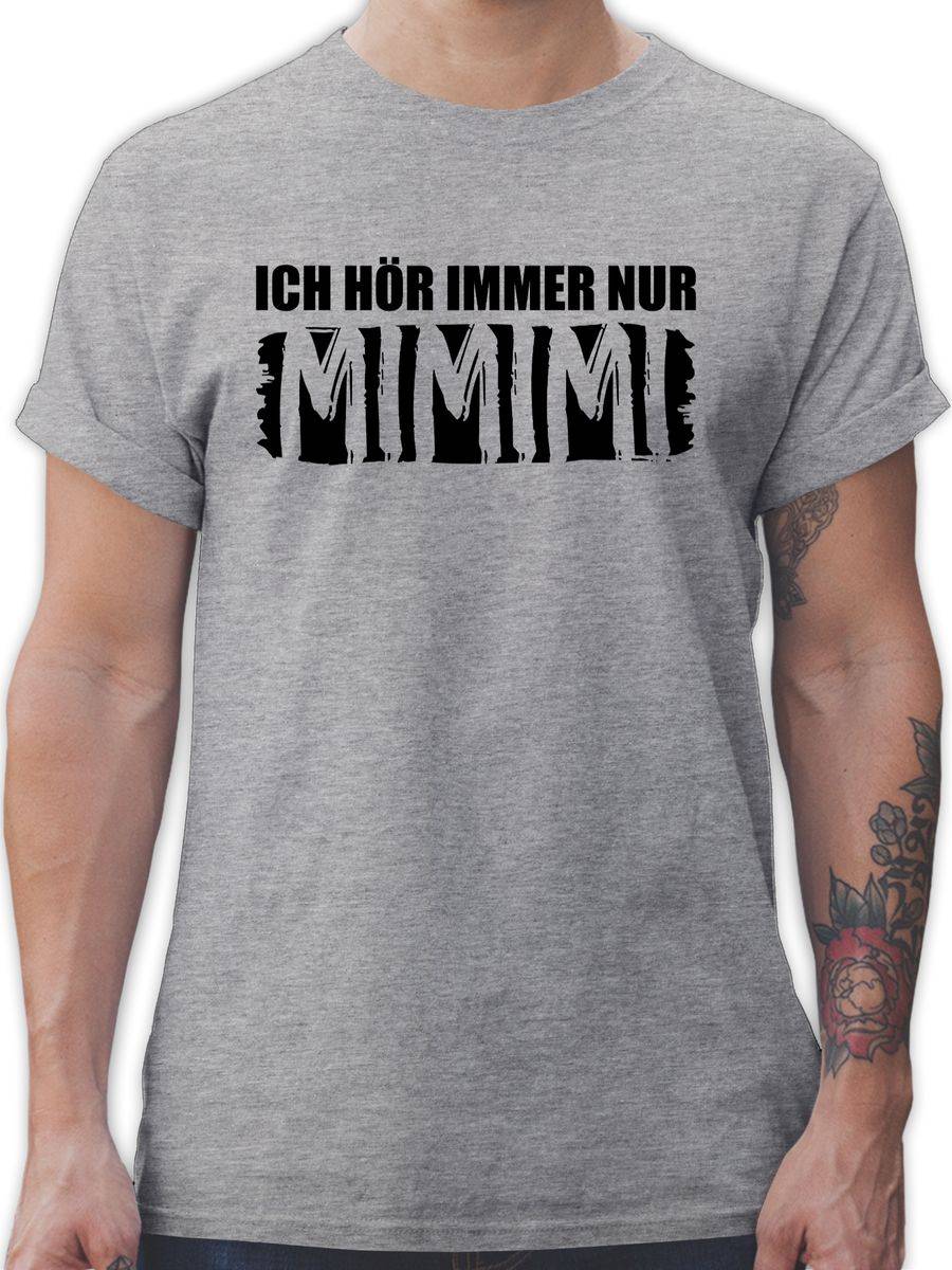 Shirtracer Ich höre immer nur MIMIMI - schwarz Shirts & Mehr Shirtracer