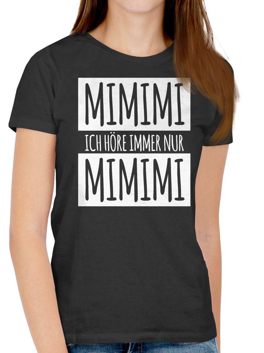 Shirtracer Ich Höre Immer Nur Mimimi Weiss Shirts & Mehr Shirtracer