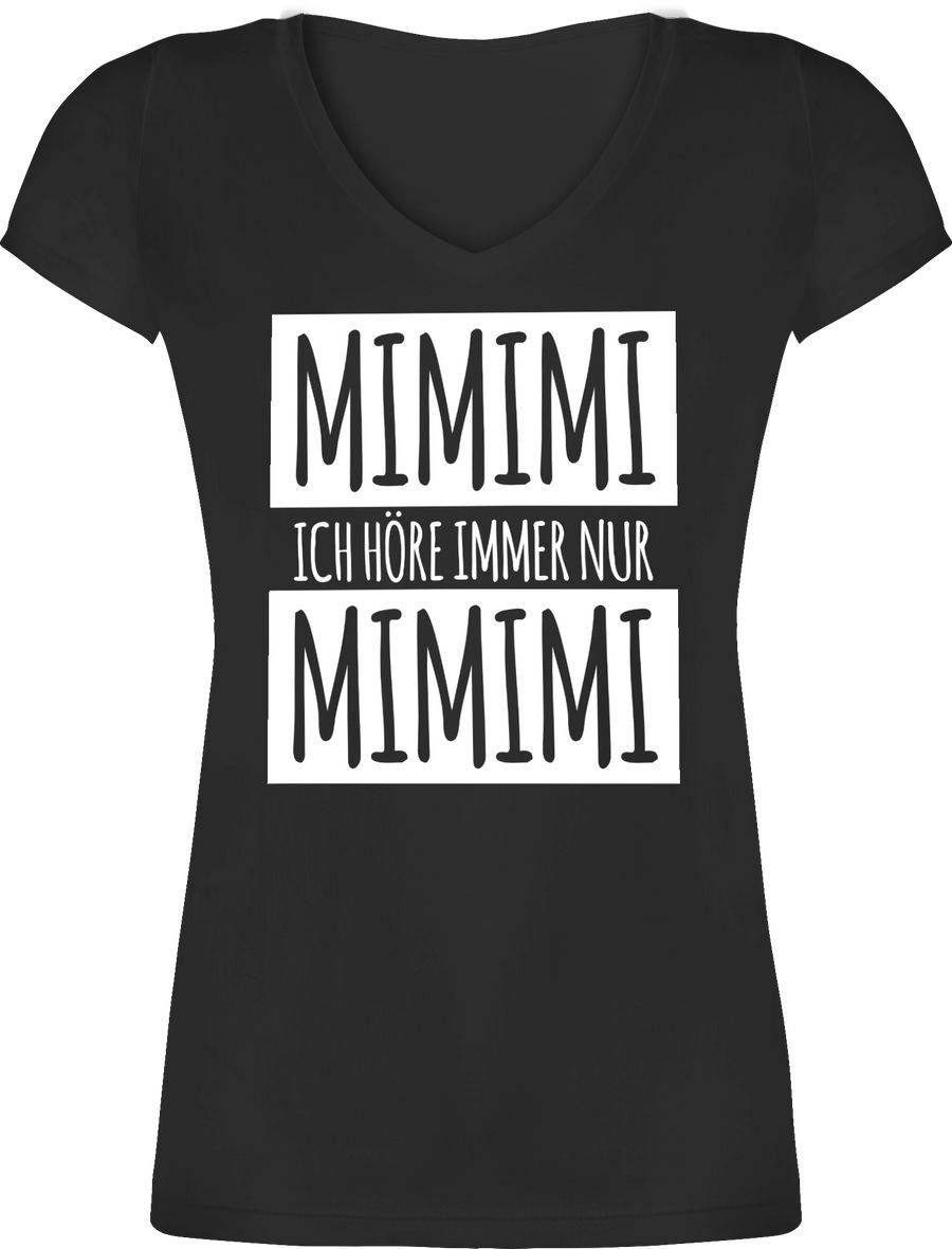Shirtracer Ich höre immer nur Mimimi Weiss Shirts & Mehr Shirtracer