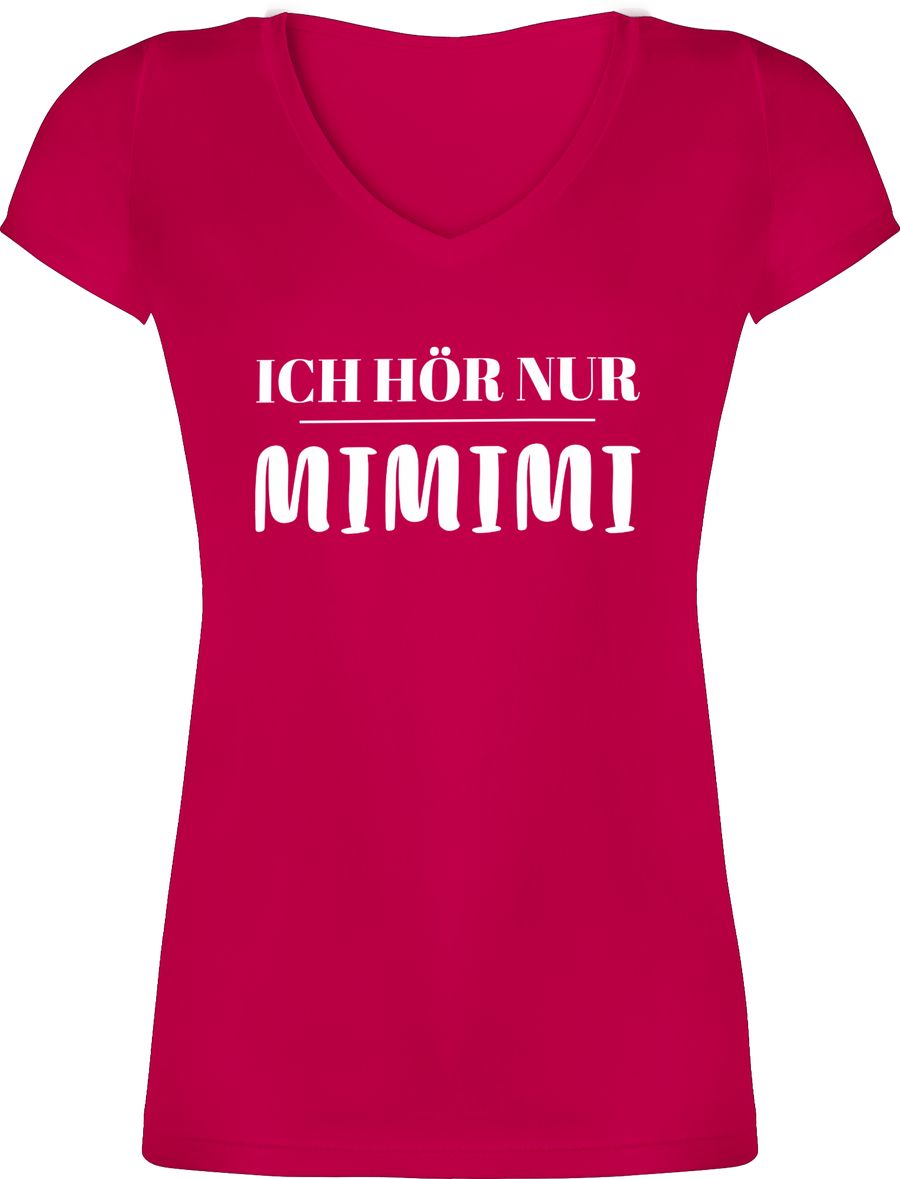 Shirtracer Ich höre nur mimimi: Tshirt Turnbeutel Shirtracer