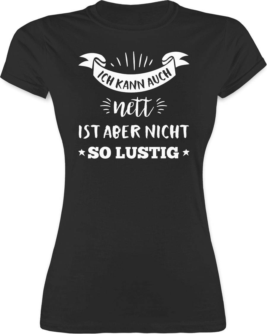 Shirtracer Ich kann auch nett ist aber nicht so lustig: T-Shirt Gym Bag Shirtracer