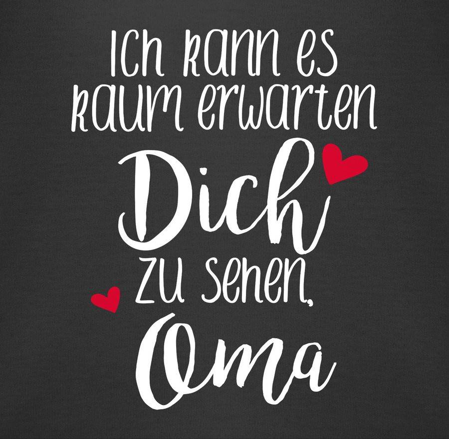Shirtracer Ich Kann Es Kaum Erwarten Dich Zu Sehen, Oma - Weiß: Tshirt Gym Bag Shirtracer