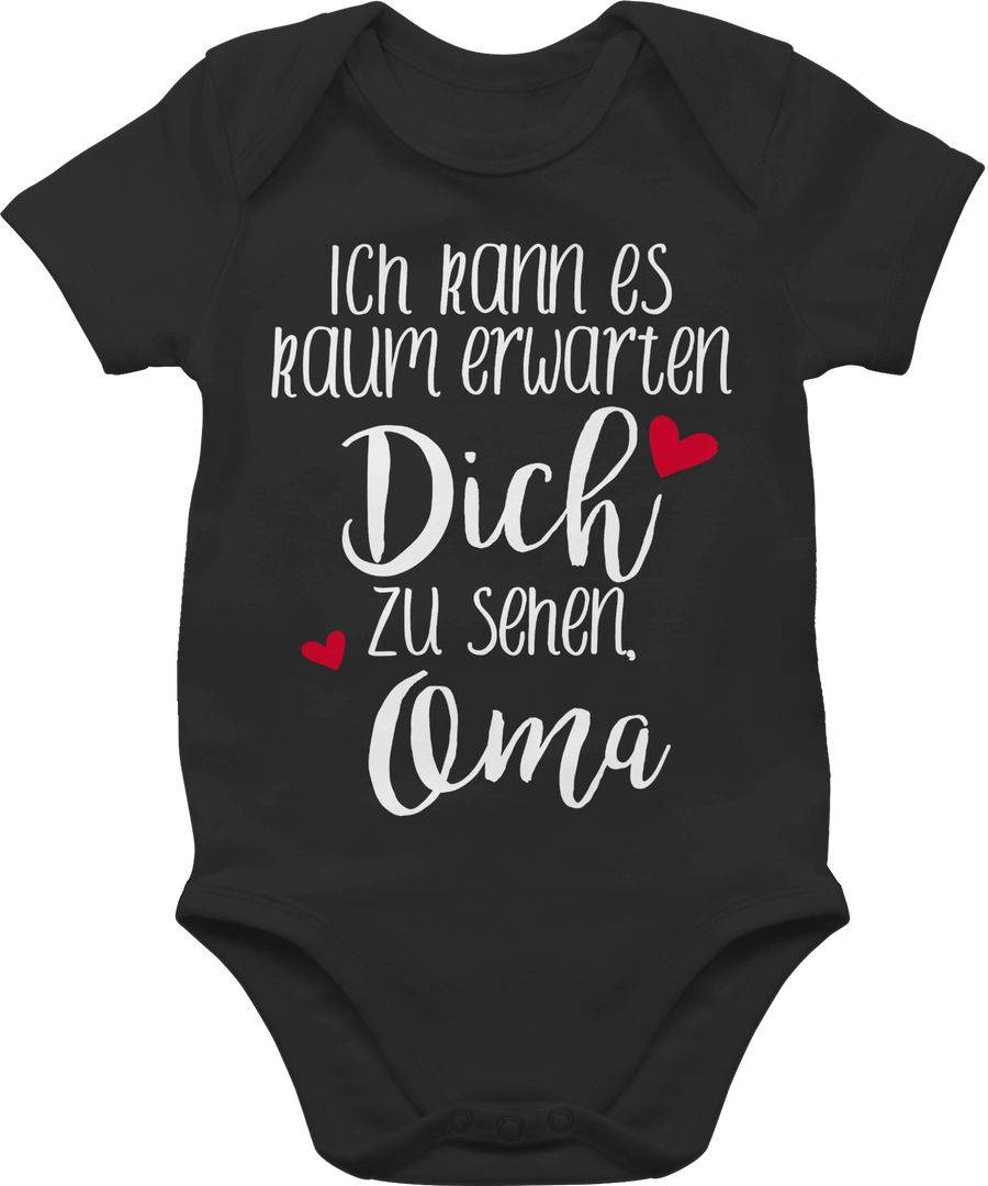 Shirtracer Ich kann es kaum erwarten dich zu sehen, Oma - weiß: Tshirt Gym Bag Shirtracer