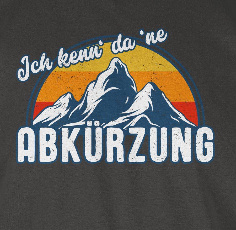 Shirtracer Ich Kenn' Da 'ne Abkürzung Retro Vintage: T-Shirt Turnbeutel Shirtracer