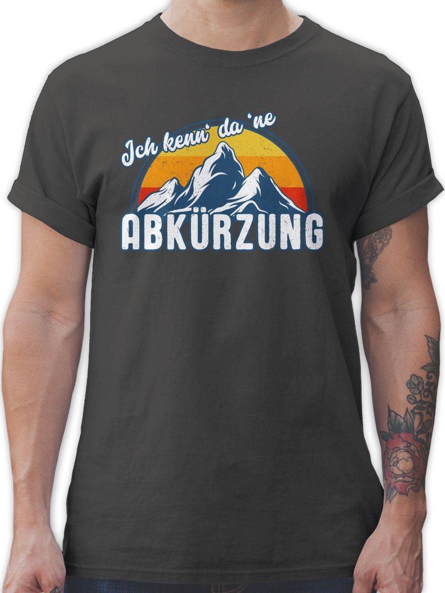 Shirtracer Ich kenn' da 'ne Abkürzung Retro Vintage: T-Shirt Turnbeutel Shirtracer