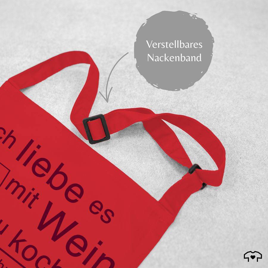 Shirtracer Ich Liebe Es Mit Wein Zu Kochen: Tshirt Turnbeutel Shirtracer