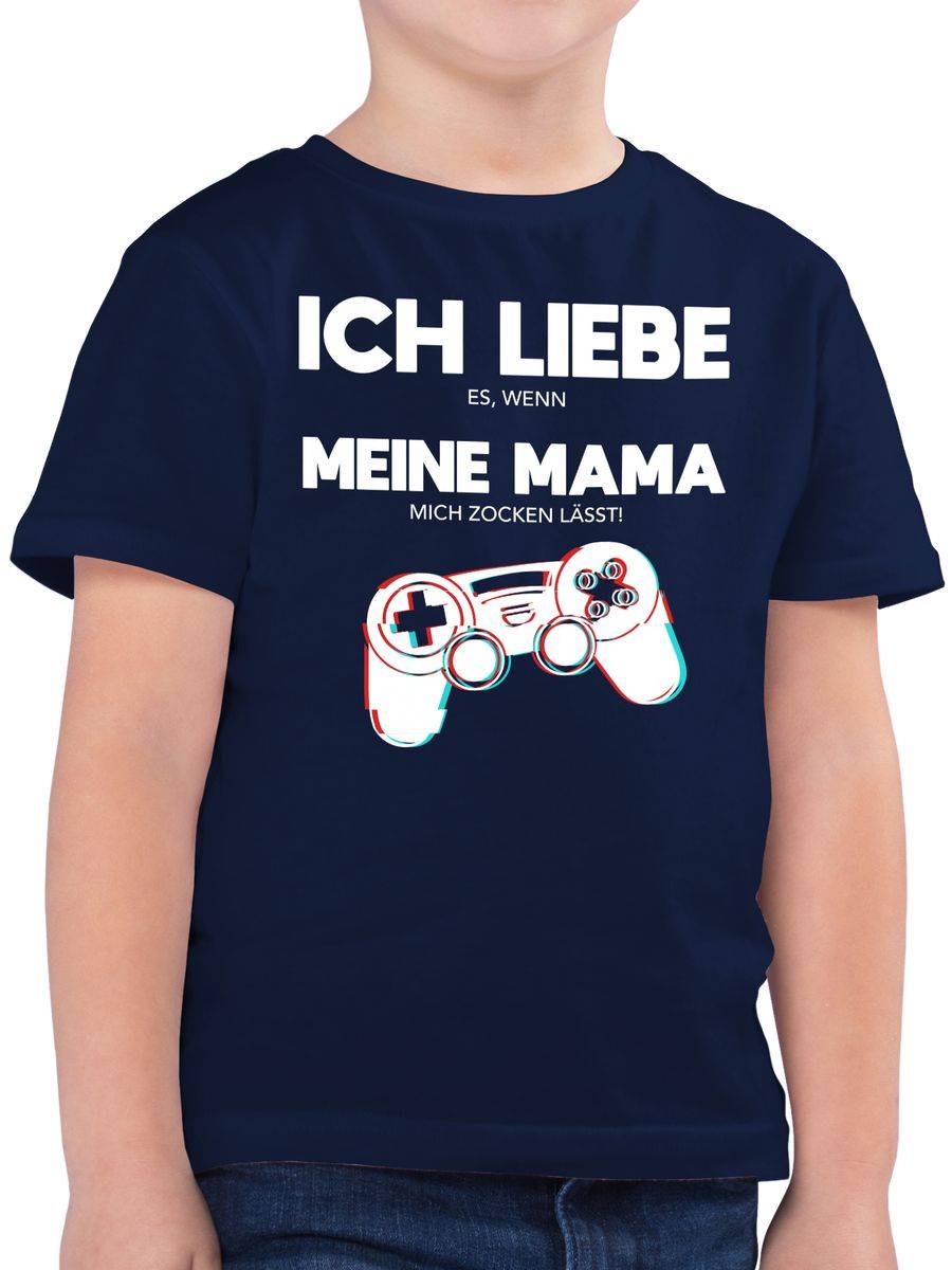 Shirtracer Ich liebe es, wenn meine Mama mich zocken lässt - Controller Glitch: Tshirt Ruck Shirtracer