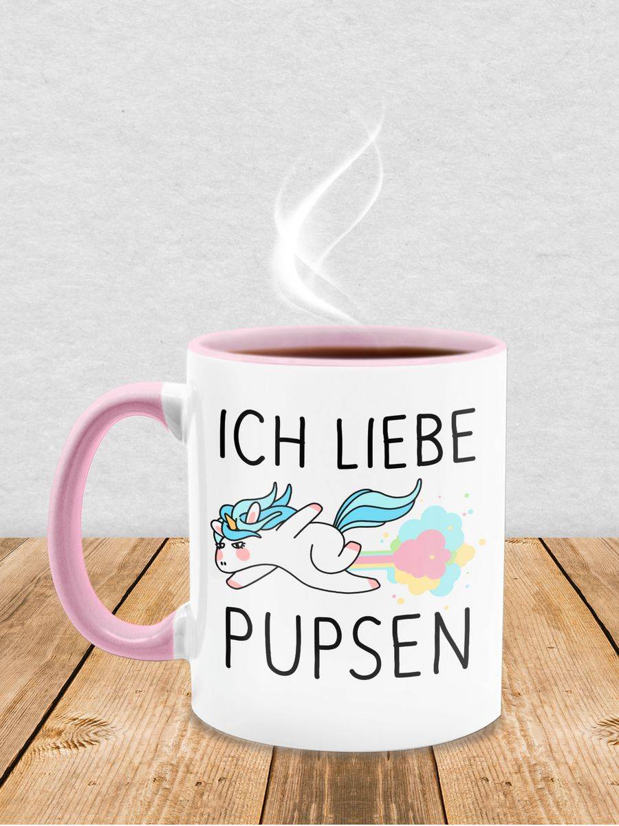 Shirtracer Ich Liebe Pupsen Einhorn: T-Shirt Rucksack Shirtracer