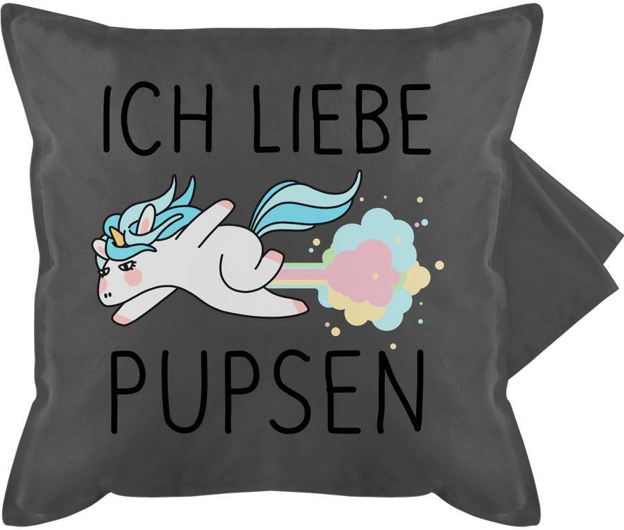 Shirtracer Ich liebe pupsen Einhorn: T-Shirt Rucksack Shirtracer