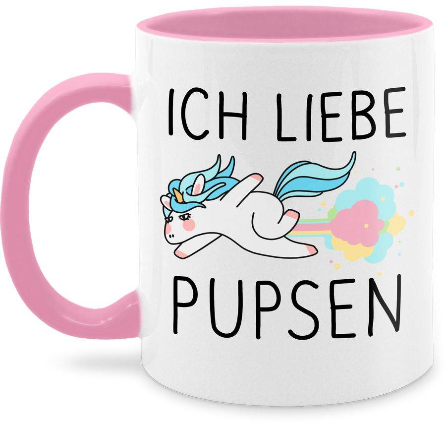 Shirtracer Ich liebe pupsen Einhorn: T-Shirt Rucksack Shirtracer