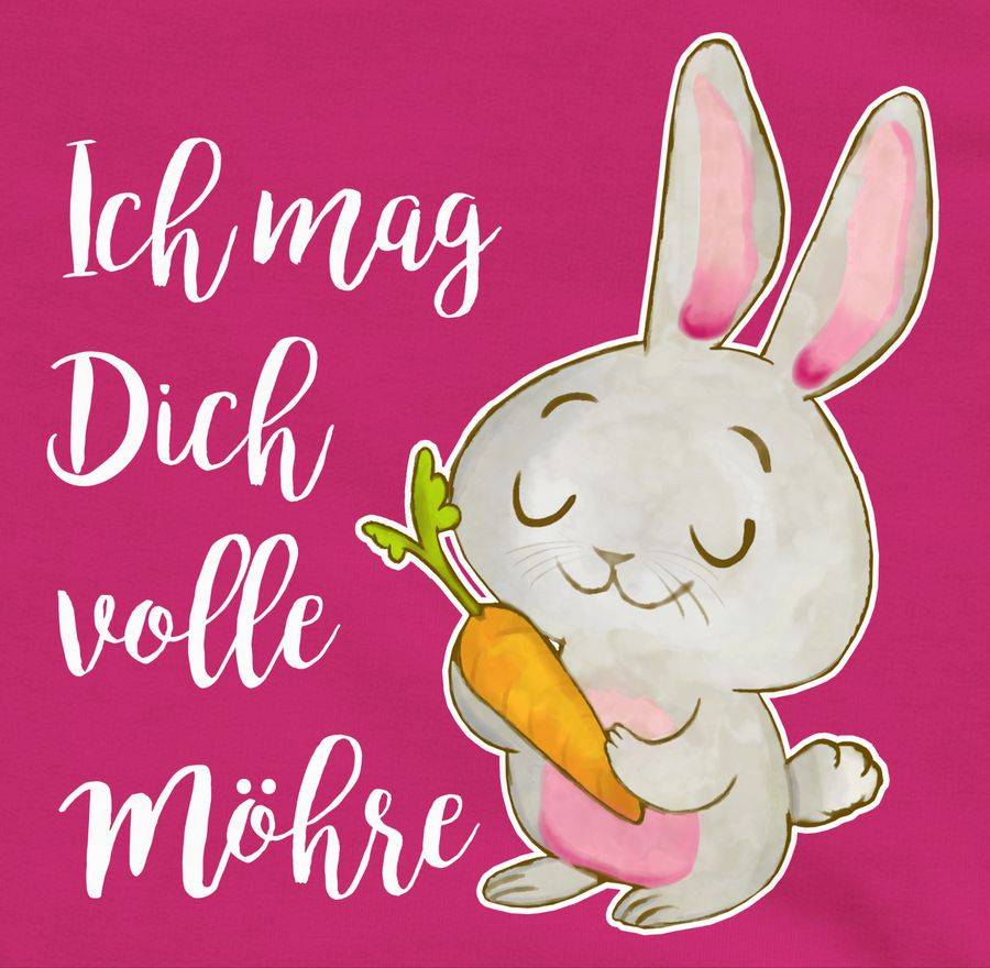 Shirtracer Ich Mag Dich Volle Möhre Aquarell Weiß: Tshirt Gym Bag Shirtracer