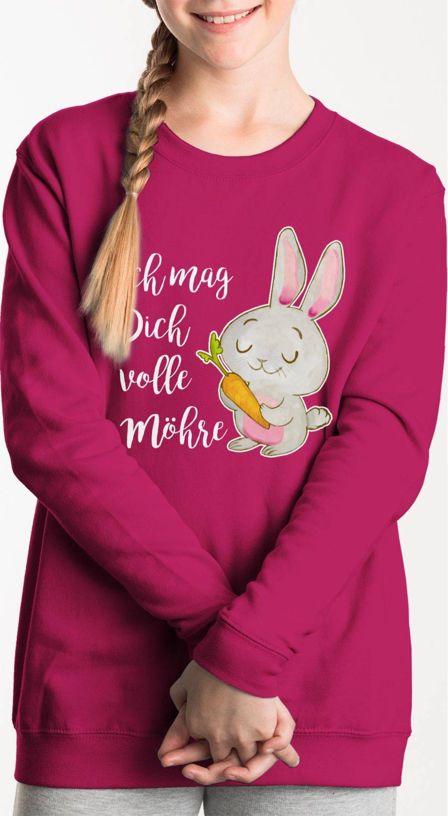 Shirtracer Ich Mag Dich Volle Möhre Aquarell Weiß: Tshirt Gym Bag Shirtracer
