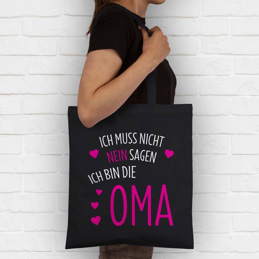 Shirtracer Ich Muss Nicht Nein Sagen Ich Bin Die Oma: Tshirt Gym Bag Shirtracer