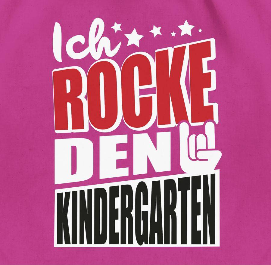 Shirtracer Ich Rocke Den Kindergarten: T-Shirt Rucksack Shirtracer