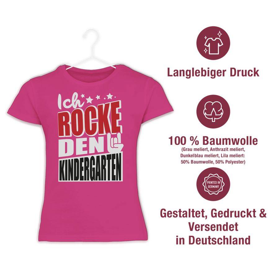 Shirtracer Ich Rocke Den Kindergarten: T-Shirt Rucksack Shirtracer