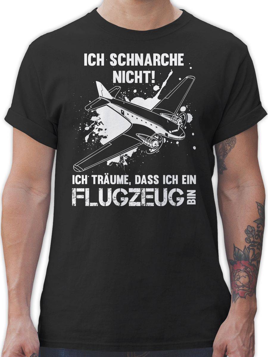 Shirtracer Ich schnarche nicht ich bin ein Flugzeug Shirts & Mehr Shirtracer