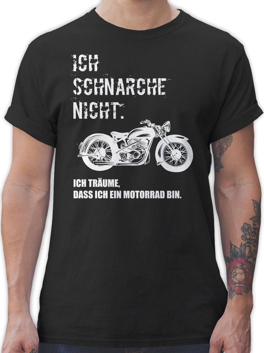 Shirtracer Ich schnarche nicht. ich träume dass ich ein Motorrad bin Vintage Shirts & Meh Shirtracer