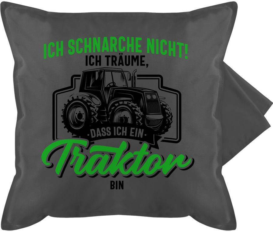 Shirtracer Ich schnarche nicht ich träume dass ich ein Traktor bin schwarz bunt: Tshirt Gym Shirtracer