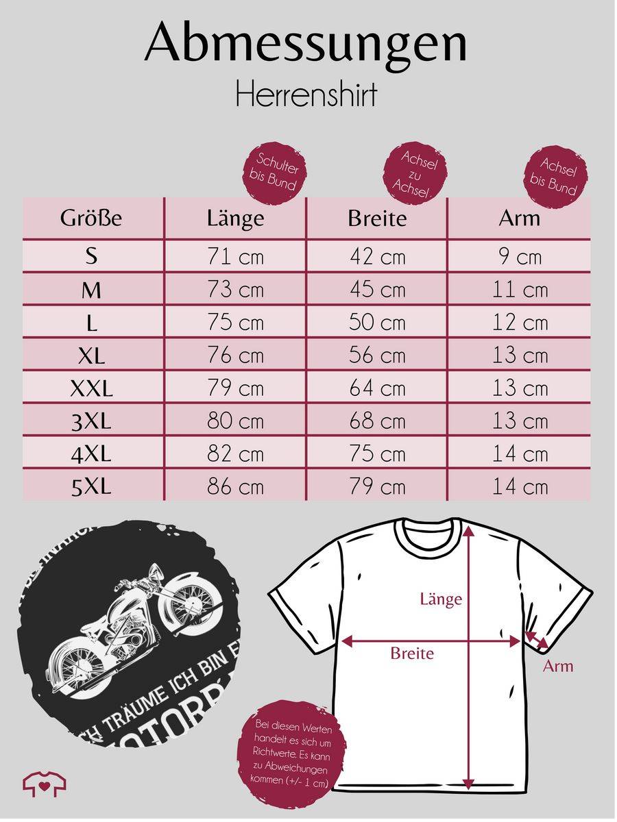 Shirtracer Ich Schnarche Nicht Ich Träume Ich Bin Ein Motorrad Shirts & Mehr Shirtracer