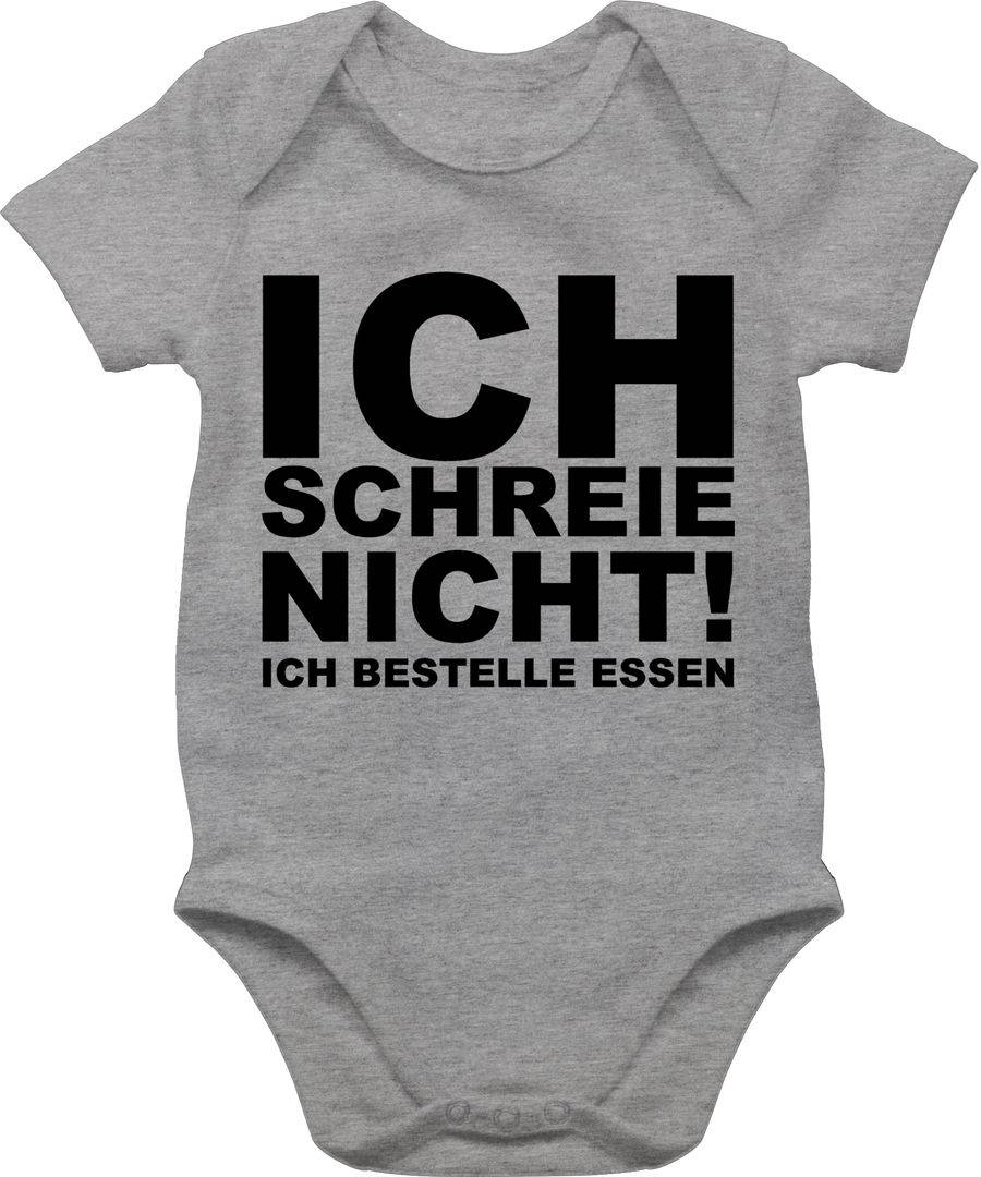 Shirtracer Ich schreie nicht ich bestelle Essen - schwarz Shirts & Mehr Shirtracer