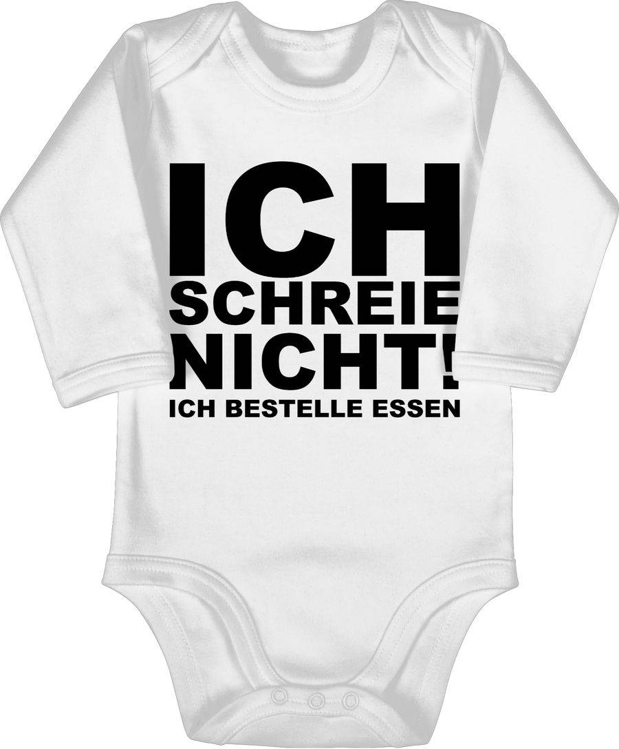 Shirtracer Ich schreie nicht ich bestelle Essen - schwarz Shirts & Mehr Shirtracer