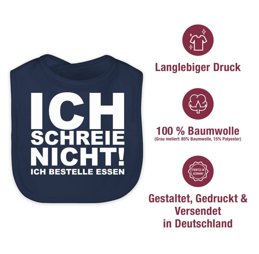 Shirtracer Ich Schreie Nicht, Ich Bestelle Essen!: T-Shirt Rucksack Shirtracer