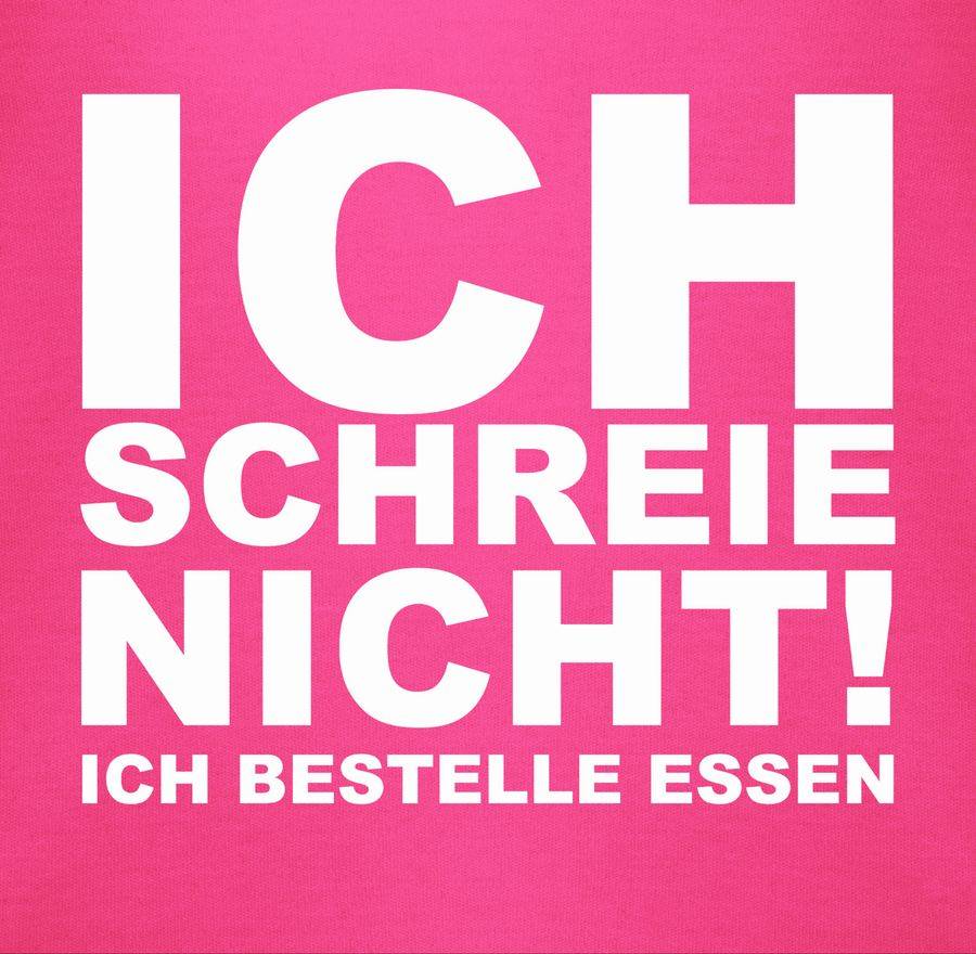 Shirtracer Ich Schreie Nicht, Ich Bestelle Essen!: T-Shirt Rucksack Shirtracer