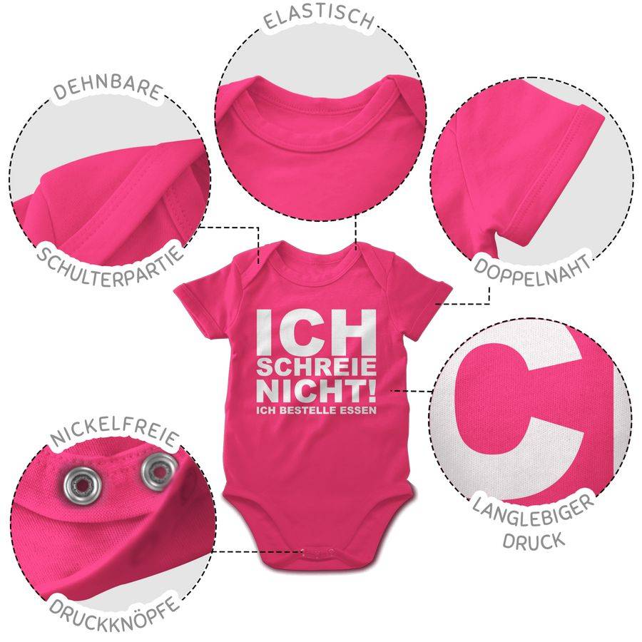 Shirtracer Ich Schreie Nicht, Ich Bestelle Essen!: T-Shirt Rucksack Shirtracer