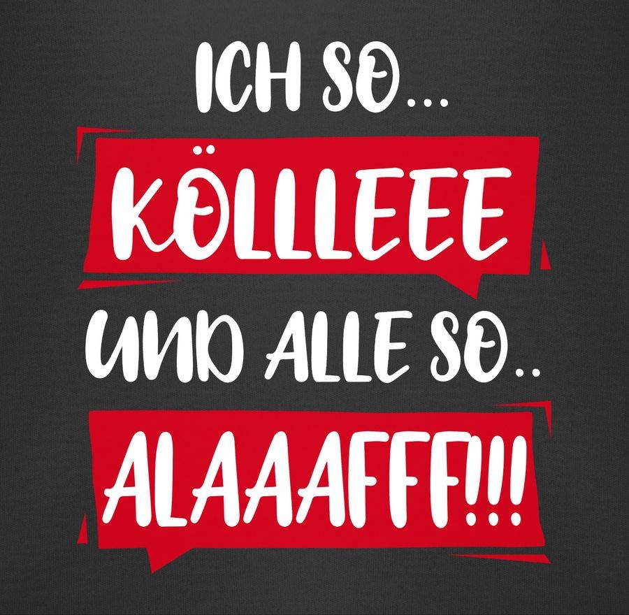 Shirtracer Ich So Kölle Alaff Rot-Weiß: Tshirt Rucksack Shirtracer