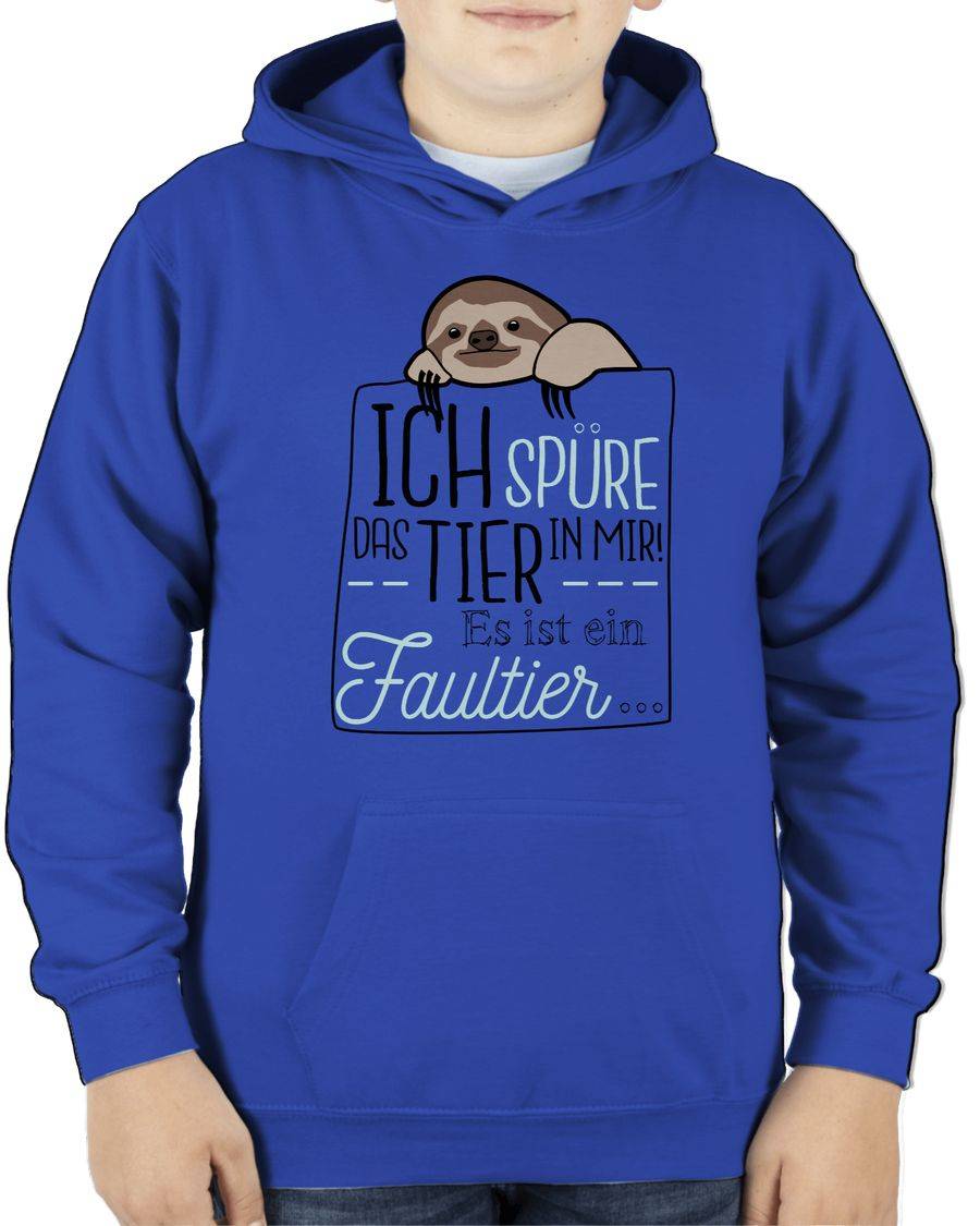 Shirtracer Ich Spüre Das Tier In Mir Es Ist Ein Faultier - Schwarz: T-Shirt Rucksack Shirtracer