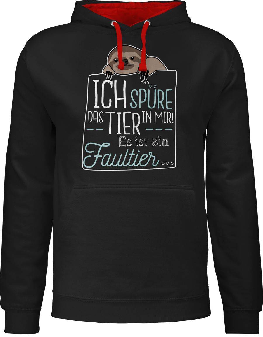 Shirtracer Ich spüre das Tier in mir es ist ein Faultier Shirts & Mehr Shirtracer