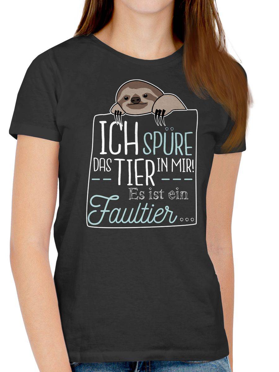 Shirtracer Ich Spüre Das Tier In Mir Es Ist Ein Faultier Shirts & Mehr Shirtracer