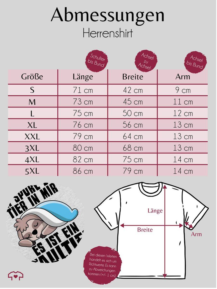 Shirtracer Ich Spüre Das Tier In Mir, Es Ist Ein Faultier: T-Shirt Rucksack Shirtracer