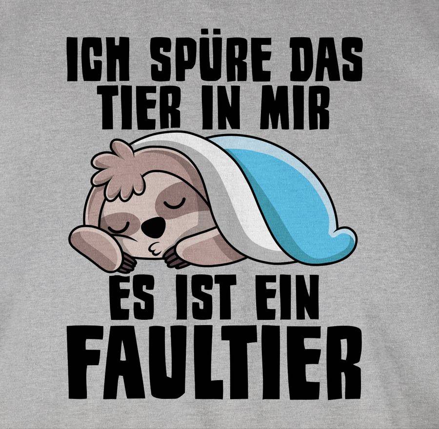Shirtracer Ich Spüre Das Tier In Mir, Es Ist Ein Faultier: T-Shirt Rucksack Shirtracer