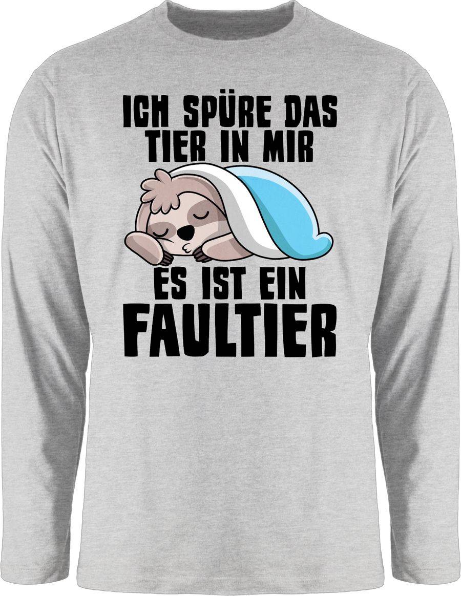 Shirtracer Ich spüre das Tier in mir, es ist ein Faultier: T-Shirt Rucksack Shirtracer