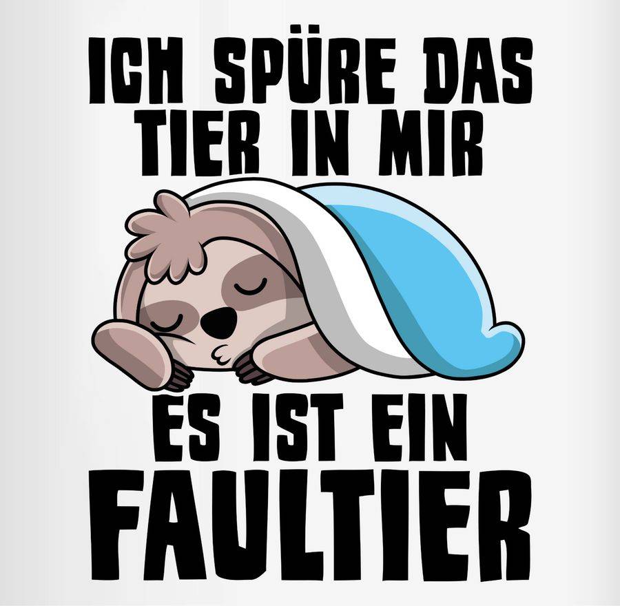 Shirtracer Ich Spüre Das Tier In Mir, Es Ist Ein Faultier: T-Shirt Rucksack Shirtracer