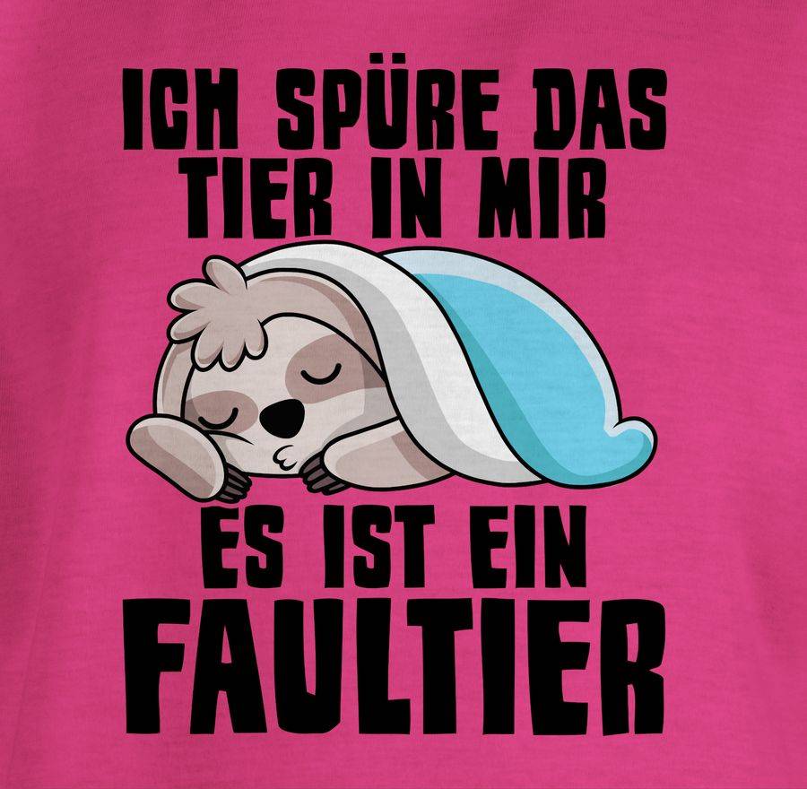 Shirtracer Ich Spüre Das Tier In Mir, Es Ist Ein Faultier: T-Shirt Rucksack Shirtracer