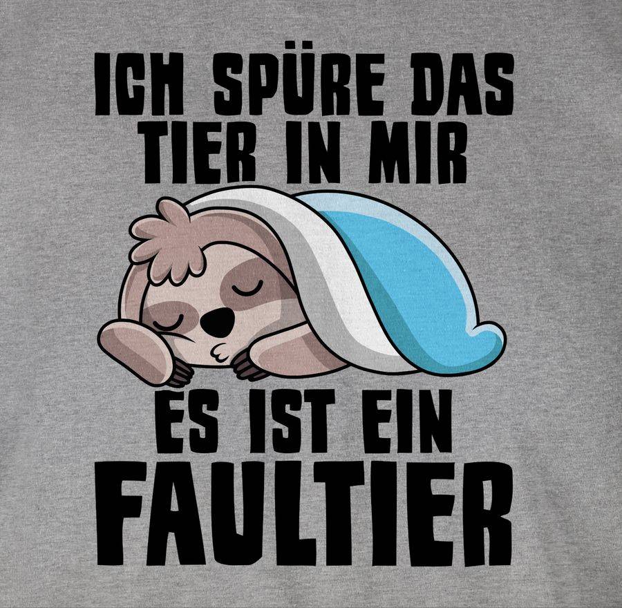 Shirtracer Ich Spüre Das Tier In Mir, Es Ist Ein Faultier: T-Shirt Rucksack Shirtracer