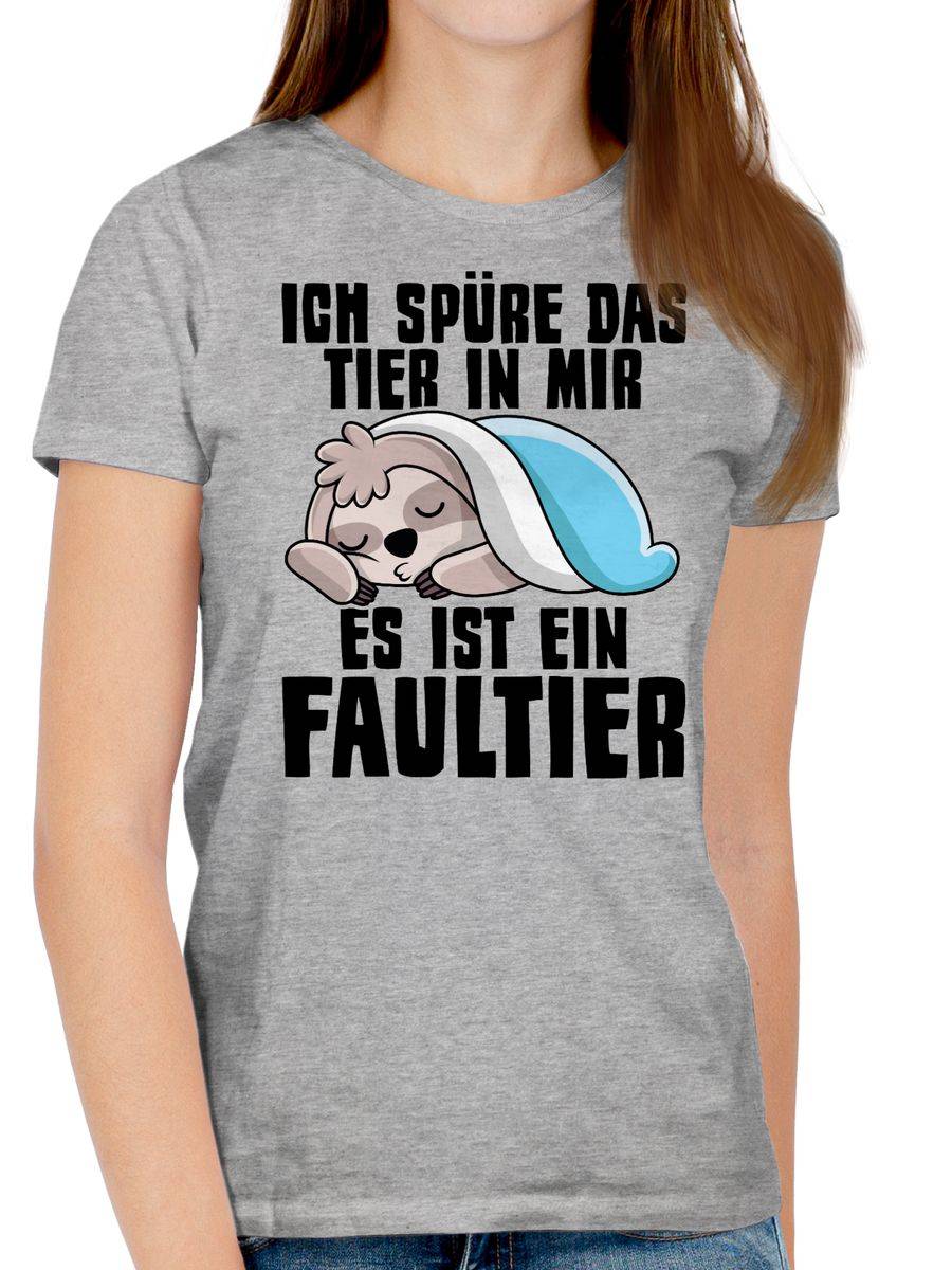 Shirtracer Ich Spüre Das Tier In Mir, Es Ist Ein Faultier: T-Shirt Rucksack Shirtracer