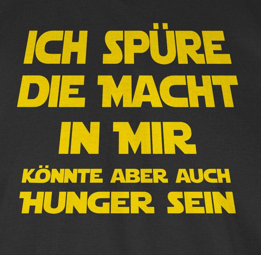 Shirtracer Ich Spüre Die Macht In Mir Könnte Aber Auch Hunger Sein: Tshirt Gym Bag Shirtracer