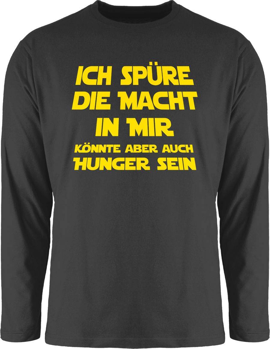 Shirtracer Ich spüre die Macht in mir Könnte aber auch Hunger sein: Tshirt Gym Bag Shirtracer
