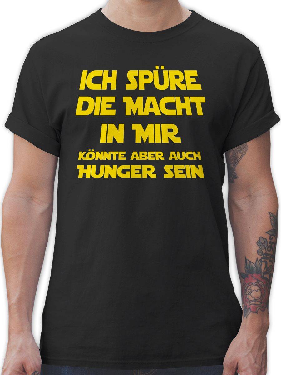 Shirtracer Ich spüre die Macht in mir Könnte aber auch Hunger sein: Tshirt Gym Bag Shirtracer